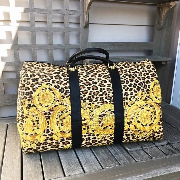 Versace Baroque Cheetah Duffle Bag - Picture 3 of 14